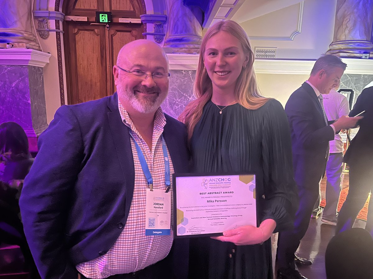 So proud of #DunLab PhD warrior <a href="/Mika_Persson97/">Mika Persson</a> receiving the best abstract award at the #ANZCHOG2024asm!! <a href="/RUNDIPG/">RUNDIPG</a>