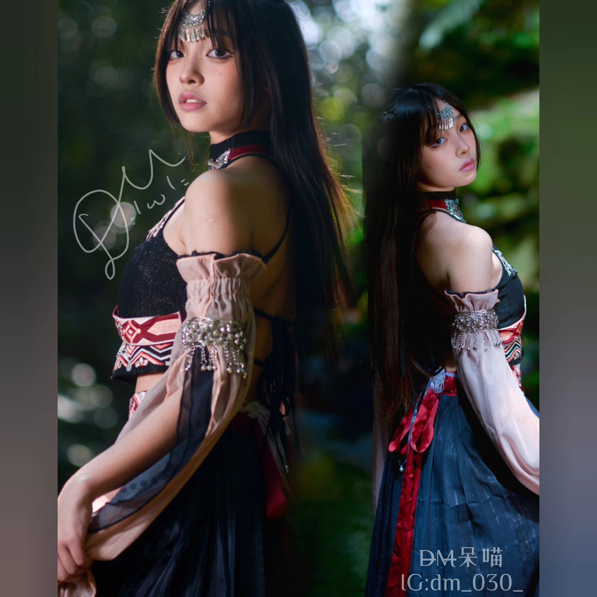 DM_030_'s tweet image. 哈尼族少女〔3〕

#外拍 #改良版 #少數民族服飾 #DM呆喵 #呆喵