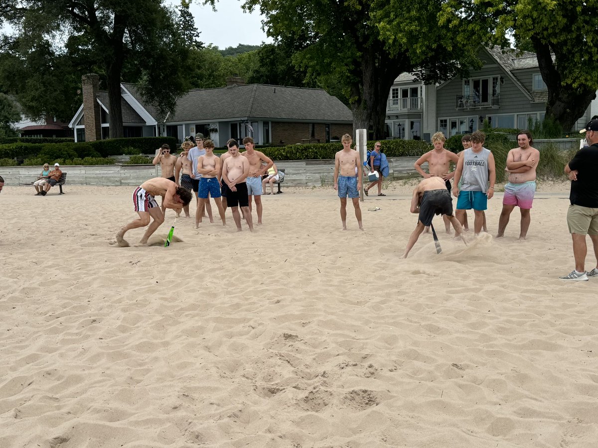 Awesome time had by Corunna Football players &amp; staff yesterday at our annual Camp Frankfort! Years may have passed on during this tradition, but the memories &amp; bonds formed will always be there! 👊🏻CAVS 4 Life! #weareONE