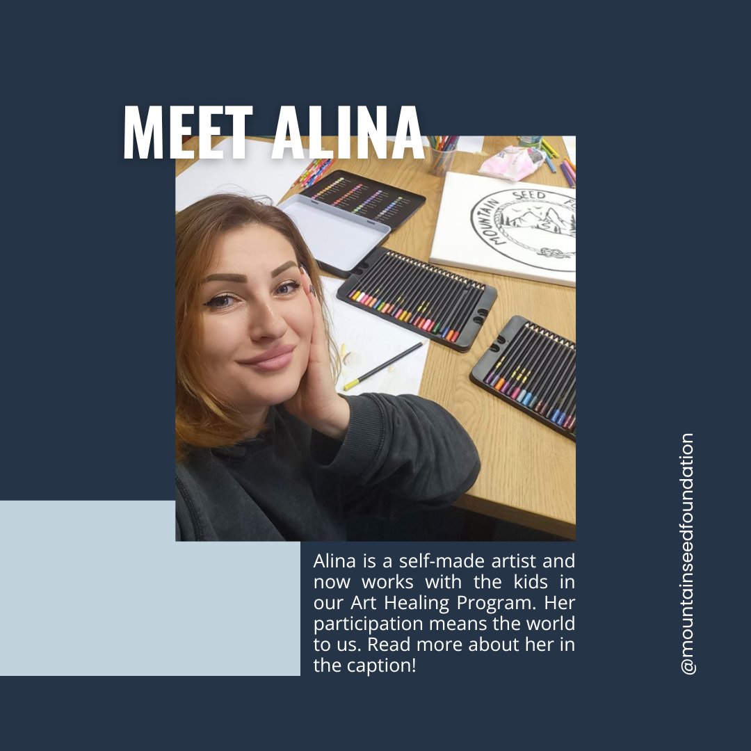 Alina grew up in Donetsk, but now she lives in Poland. Alina noticed that there were no resources for children in the small town in Poland &amp; thankfully connected with our team.  Alina knows the importance of remembering who you are, where you come from, &amp; Ukrainian roots.