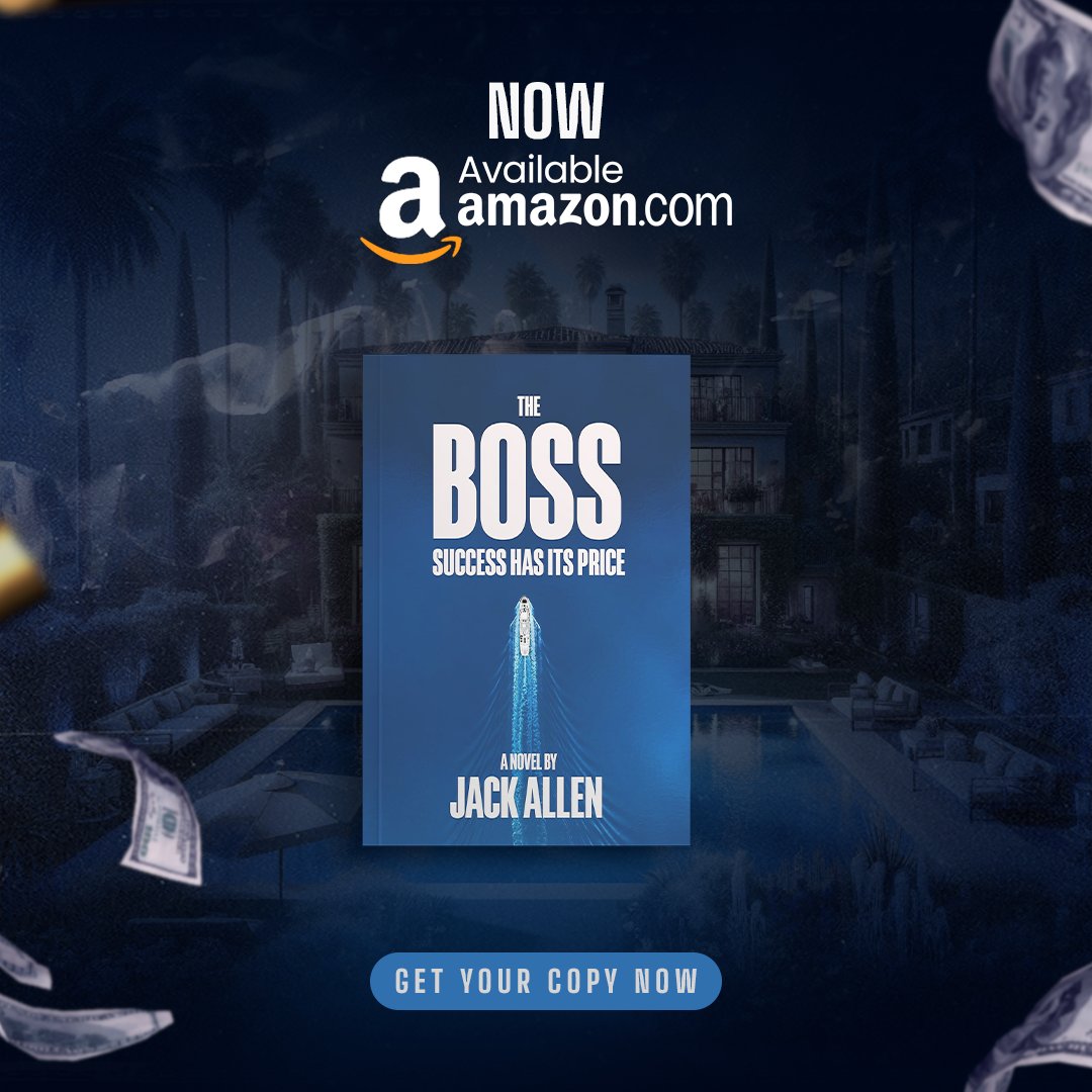 In the world of billionaires, trust is a rare commodity.

The Boss: Success Has Its Price: available on Amazon.
amz.run/7oLa
jackallenbooks.com

#BookNow #BookRecommendations #writerscommunity #AuthorUpROAR