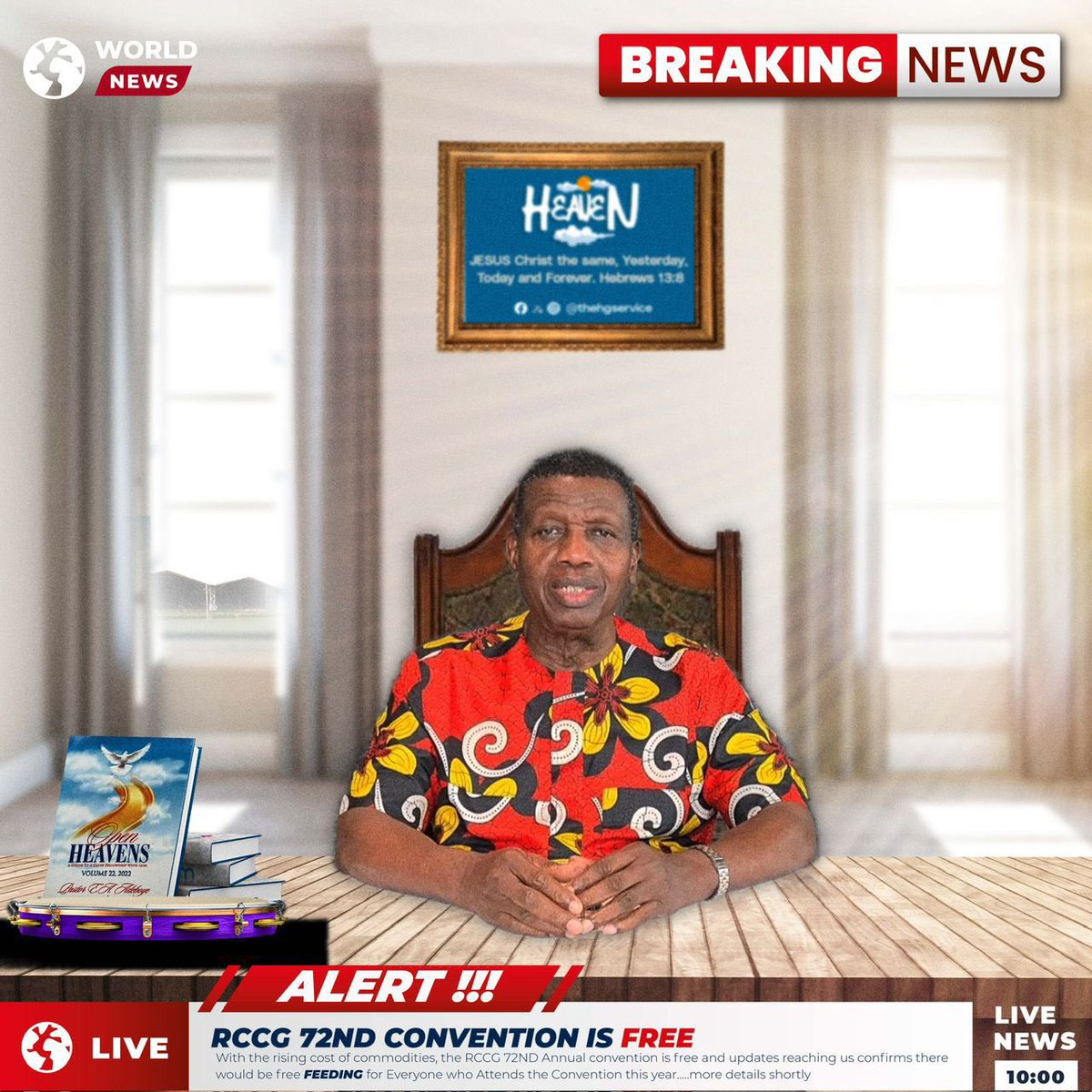 rccghq's tweet image. Breaking News! The RCCG 72nd Annual Convention is free, not sold out and open to everyone! Do you want to experience Heaven on Earth? Join us from the 5th-11th of August 2024 at The Redemption City, Mowe Ogun state, see you there! 

#RCCGAnnualConvention2024
#Heaven