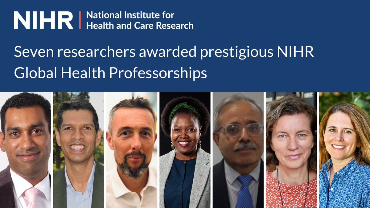 Seven leading health researchers working in Africa, South America and Asia have been awarded prestigious NIHR Global Research Professorships. Their research tackles HIV and AIDS, Chronic Respiratory Disease and sexual health.

Read the full story: nihr.ac.uk/news/seven-res…