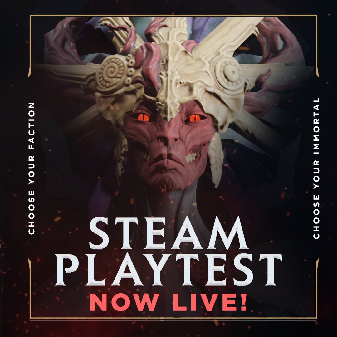 The time has come to test your mettle! The gates are OPEN, and the battlefield awaits! Join the Steam Playtest now.
store.steampowered.com/app/2921580/IM…

#IMMORTALGatesOfPyre #SteamPlaytest #RTS #GamingCommunity #PlayNow