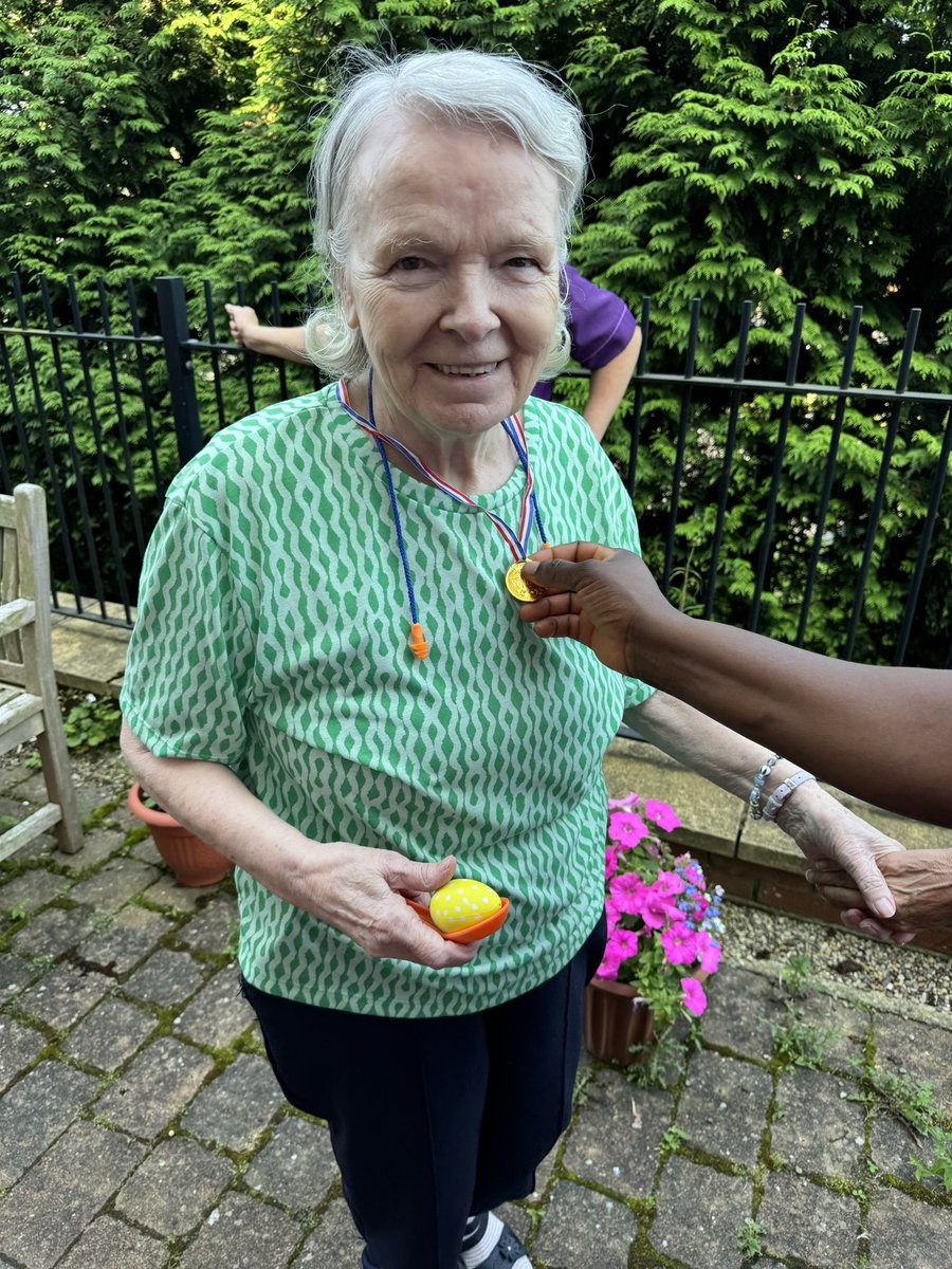 We had a fantastic sports day here this morning with lots of winners too, even the staff had a competition going. 🏆🏅 #AnchorLaterLife #sportsday #dementiacare