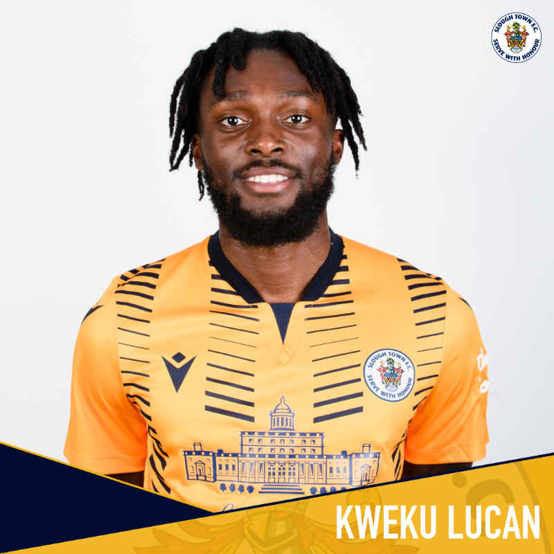 sloughtownfc's tweet photo. We are pleased to announce the signing of 25-year-old forward Kweku Lucan following a successful trial period this summer.

Welcome to the Rebels, @Kwekz11 🤝

#OneSlough