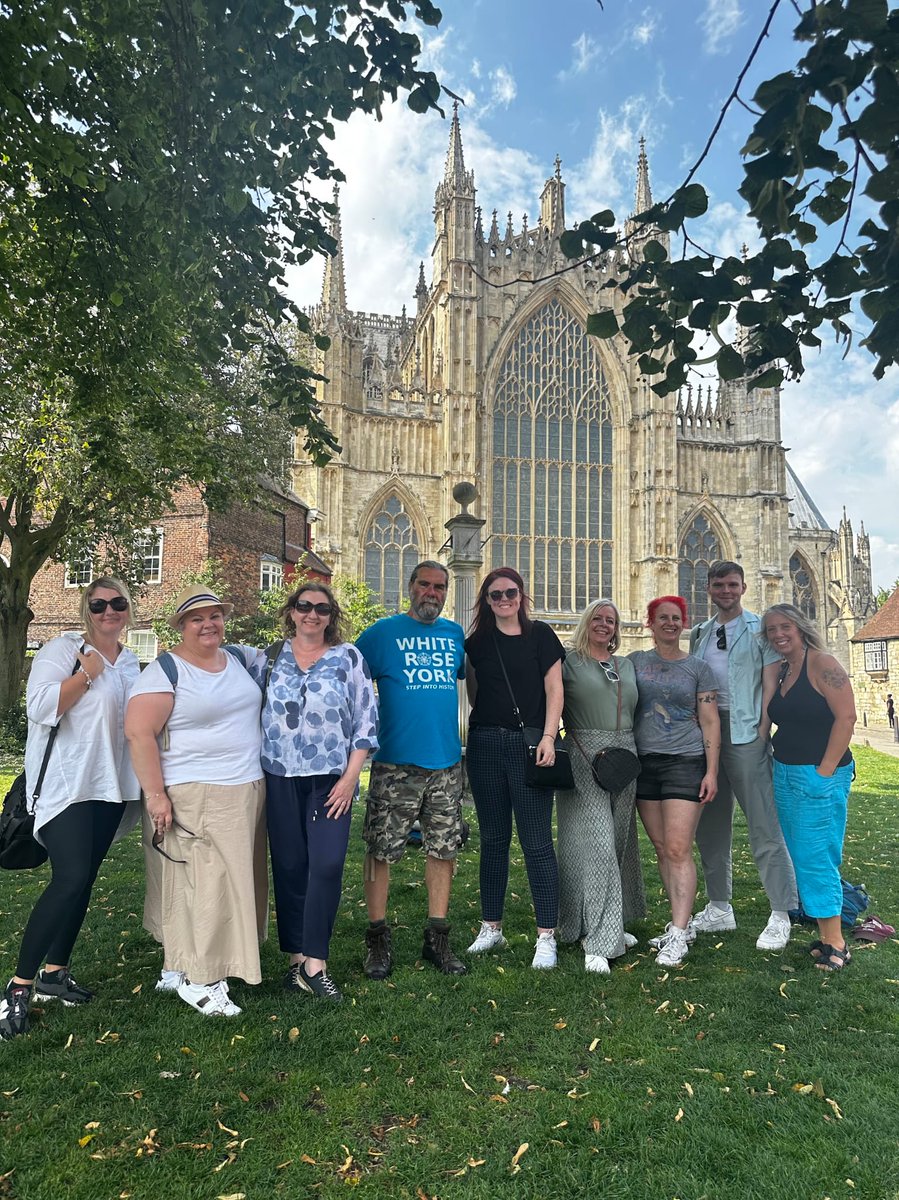 Stand (@standcomms) on Twitter photo Happy Friday everyone! We're on a team day out in York (pictured here with Alan our tour guide from White Rose Tours- he was brilliant). We love getting together, and the weather is beautiful. But as lovely as the day is, we are missing our <a href="/PaulPEsq/">Paul Parsons 💙 🇺🇦</a>... Get well soon chief x Happy Friday everyone! We're on a team day out in York (pictured here with Alan our tour guide from White Rose Tours- he was brilliant). We love getting together, and the weather is beautiful. But as lovely as the day is, we are missing our <a href="/PaulPEsq/">Paul Parsons 💙 🇺🇦</a>... Get well soon chief x