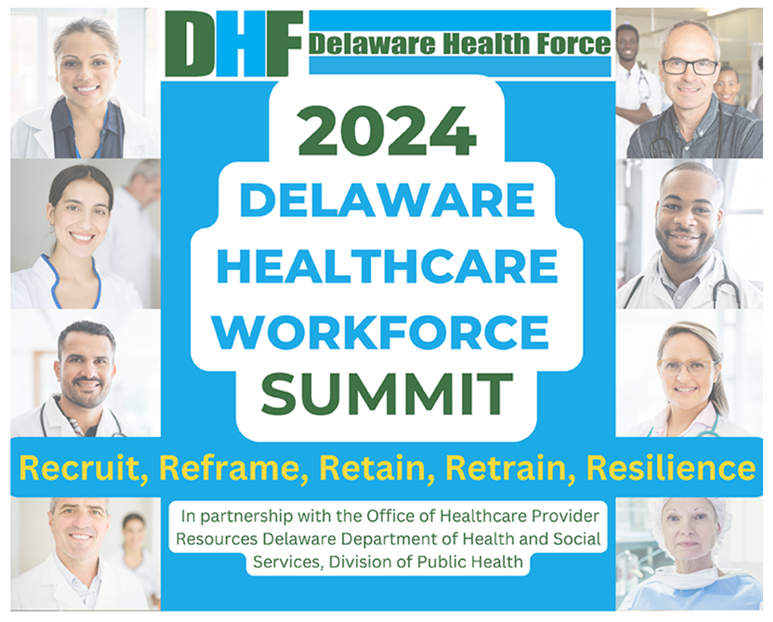 📣 Registration is open! It's FREE, but with limited space! 

Recruit, Reframe, Retain, Retrain, and Resilience. 📆 Sept. 25th, 7:30AM at Delaware State University in Dover.

✅ Register:   zurl.co/vWdP 

#Delaware #Healthcare #Nurses #Nursing #Workforce #Partners
