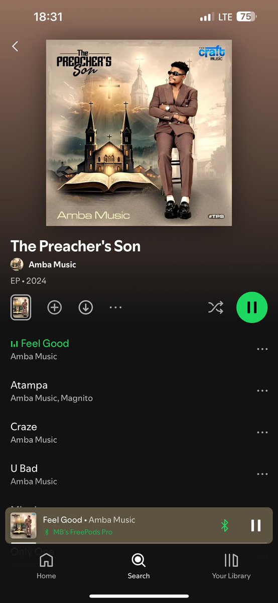 humairehhassan's tweet photo. You’re missing a lot if you don’t have #ThePreachersSon Ep by @amba_music1 on your playlist.
Stream via Spotify 👉🏾 https://t.co/owuCAl3tH4 https://t.co/wE4i7DBPEM
