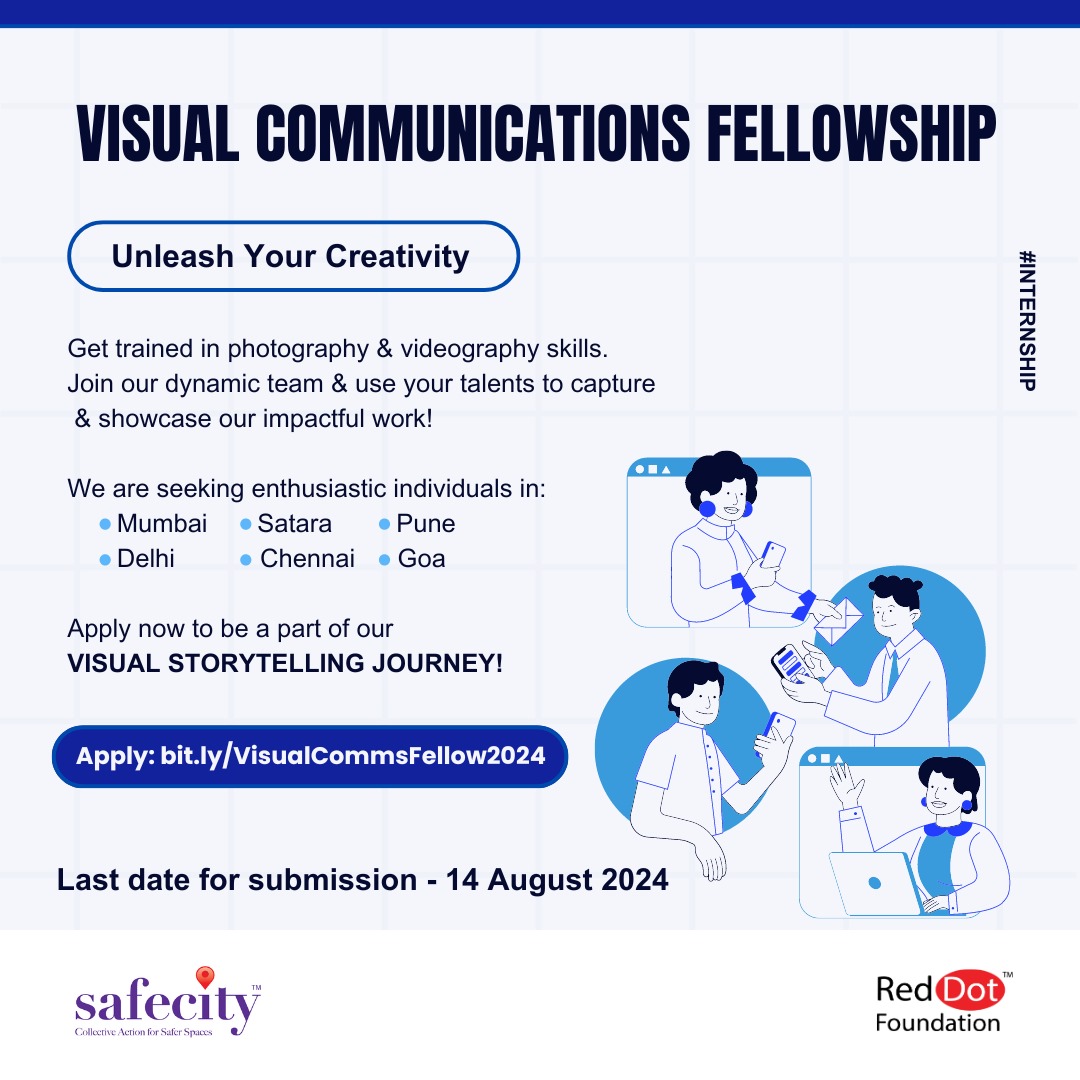 TheSafecityApp's tweet photo. 🌟 Exciting Opportunity Alert! 🌟
Join us as a Visual Communications Fellow &amp; bring your innovative ideas to life!
📍Mumbai, Satara, Pune, Delhi, Chennai &amp; Goa
🔗 Apply here: https://t.co/PJJEFcrEPx
Last date to submit: 14th Aug, 24

#VisualCommunications #FellowshipOpportunity https://t.co/3kk4jHNzYh