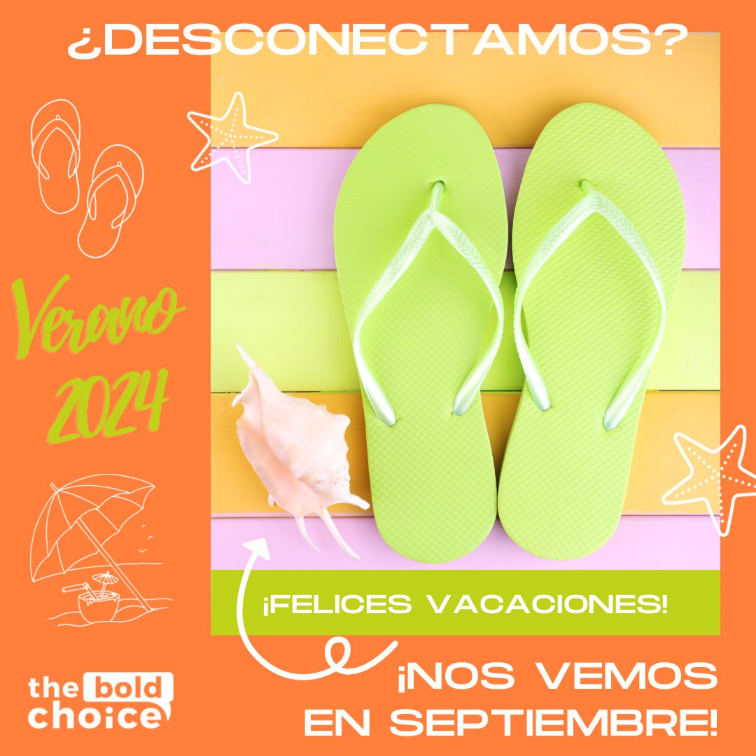 Y llegó el momento de… ¡DESCONECTAR! Es tiempo de DESCANSAR para recargar pilas, de DISFRUTAR con nuestra familia y amigos… 

Desde TBC, ¡nuestros mejores deseos para estas vacaciones de verano! 

Nos vemos en septiembre ;-)

#FelizVerano2024 #momentosparadisfrutar