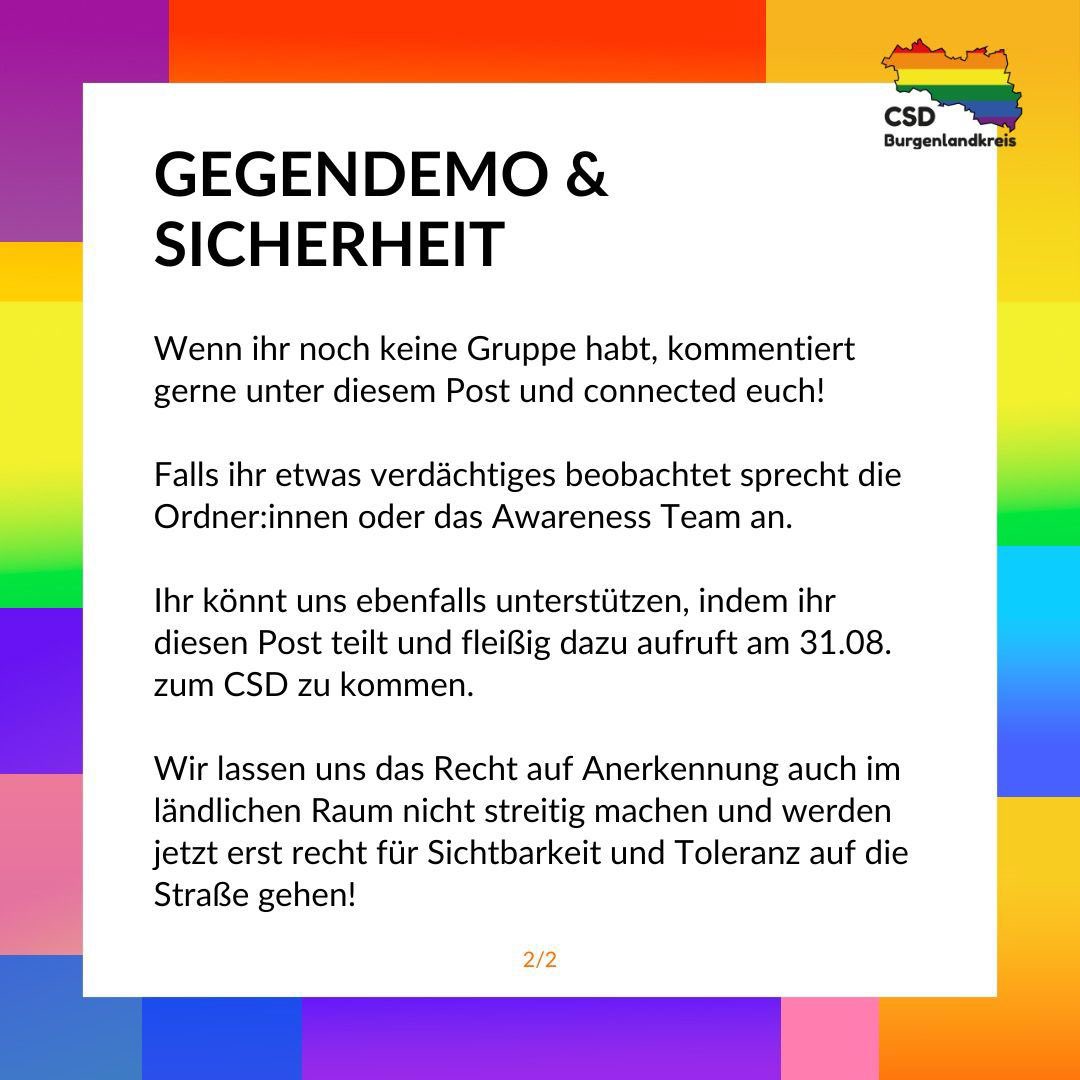 CSD im ländlichen Raum heißt, von ganz weit Rechtsaußen eingeschüchtert zu werden. Die Nazis vom III. Weg veranstalten eine Gegendemonstration zu unserem CSD. Letztes Jahr gab es Übergriffe. Kommt nach Zeitz! Seid mit uns sichtbar! #zz3108

Bitte RT für Reichweite. <a href="/gzulrich/">Götz Ulrich</a>