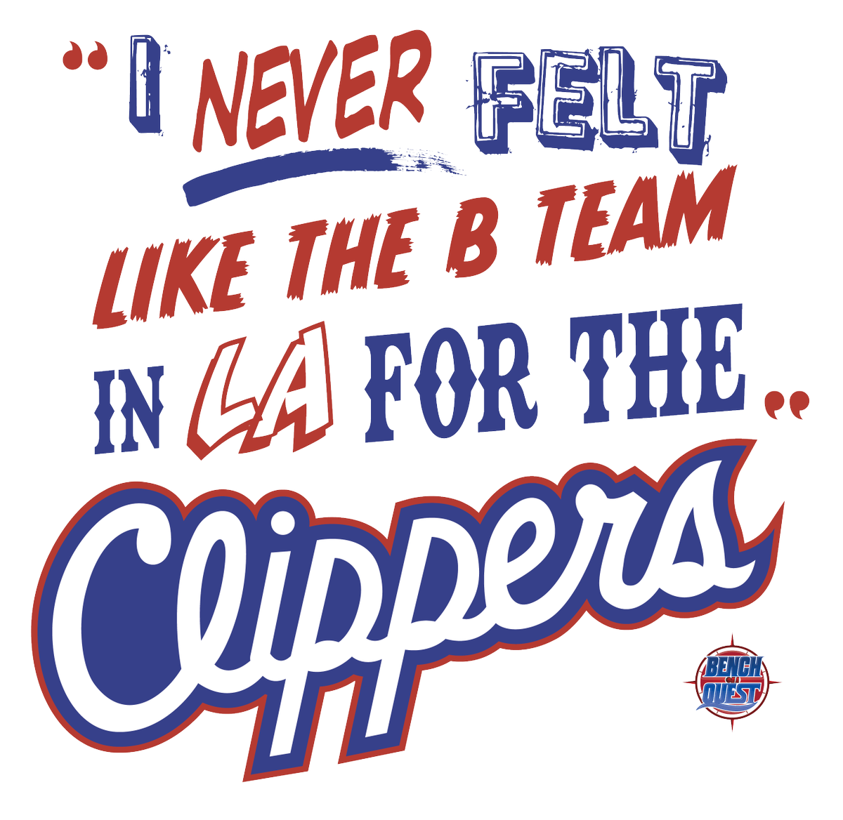 BenchOnaQuest's tweet photo. 🔥a T-shirt design inspired by Ron Harper’s iconic tweet!! https://t.co/o5jndAyH39 🏀 #ClipperNation #BenchOnaQUEST #RonHarper #LAClippers @HARPER04_5 https://t.co/hh90Nk32KS