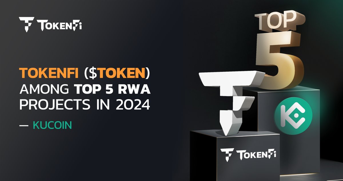tokenfi's tweet photo. #TokenFi ($TOKEN) has been recognized by leading cryptocurrency exchange KuCoin as one of the top 5 RWA projects for 2024, alongside major projects such as $ONDO, $POLYX, and $PENDLE.

This acknowledgment highlights TokenFi's pivotal role as a frontrunner in the #tokenization industry. We simplify the (RWA) tokenization process, making it accessible to a broad audience, including retail investors.

A notable demonstration of this initiative is TokenFi's exclusive role in helping Simon's Cat, one of the world's most popular cat animation series and brand, to tokenize and launch their #memecoin through our platform. This high-profile launch underscores our aim to democratize tokenization and engage a global audience, including industry movers and shakers.

TokenFi has also been making headlines recently due to successful launches of key products within our ecosystem, as well as highly anticipated ones like the TokenFi RWA Tokenization Module.

KuCoin's article emphasizes the early stage of this revolutionary technology, with the tokenization sector projected to reach $16 trillion by 2030.

https://t.co/RVN9r0C69x