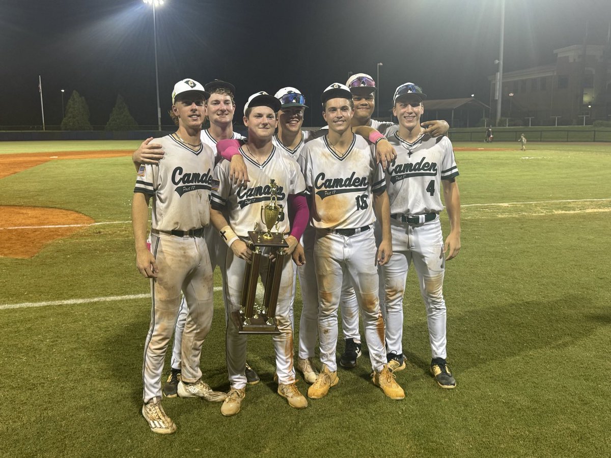 Congratulations to current and former ⁦<a href="/BaseballBengals/">Blythewood Baseball</a>⁩ players on winning the SC American Legion State Championship. Representing Camden Post 17 are Alex Myers, John Rollings, Macon Leppert, Sammy Franklin, Amari Counts, Carson Weathers, Porter Rummel, CJ Johnson.
