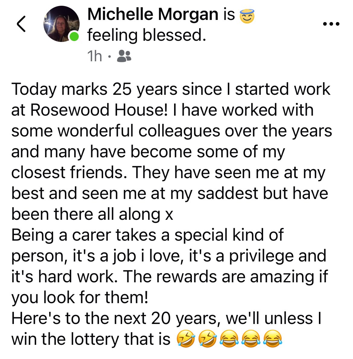 One of our fantastic HCAs posts