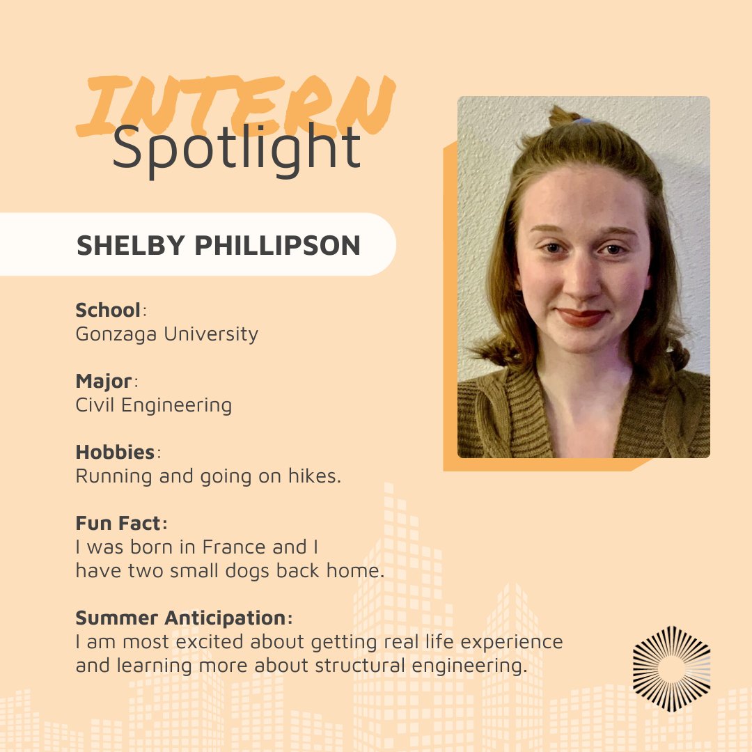 Commonwealth_HQ's tweet image. ✨ Intern of the day! ✨ 

Meet Shelby Phillipson, our new Civil Engineering Intern! She is studying at Gonzaga University. 

Join us in welcoming Shelby to the team! 

#OneCommonwealth #AnythingButCommon #SummerInterns