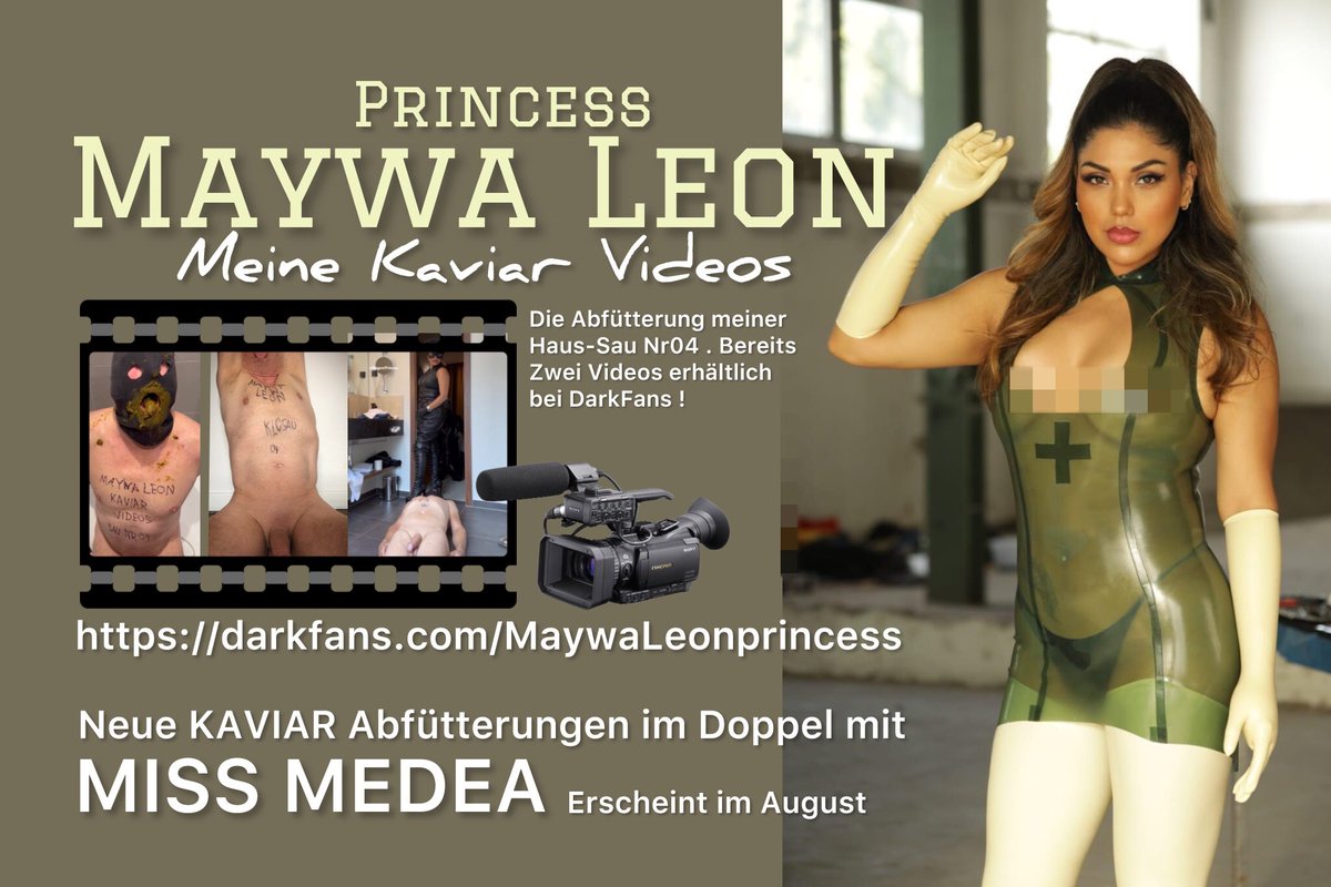 Meine KAVIAR Videos auf DarkFans ! Und neue KAVIAR Videos werden in Kürze veröffentlicht ! Doppel KAVIAR Abfüllungen mit Miss Medea ! Freut euch drauf ! 💩