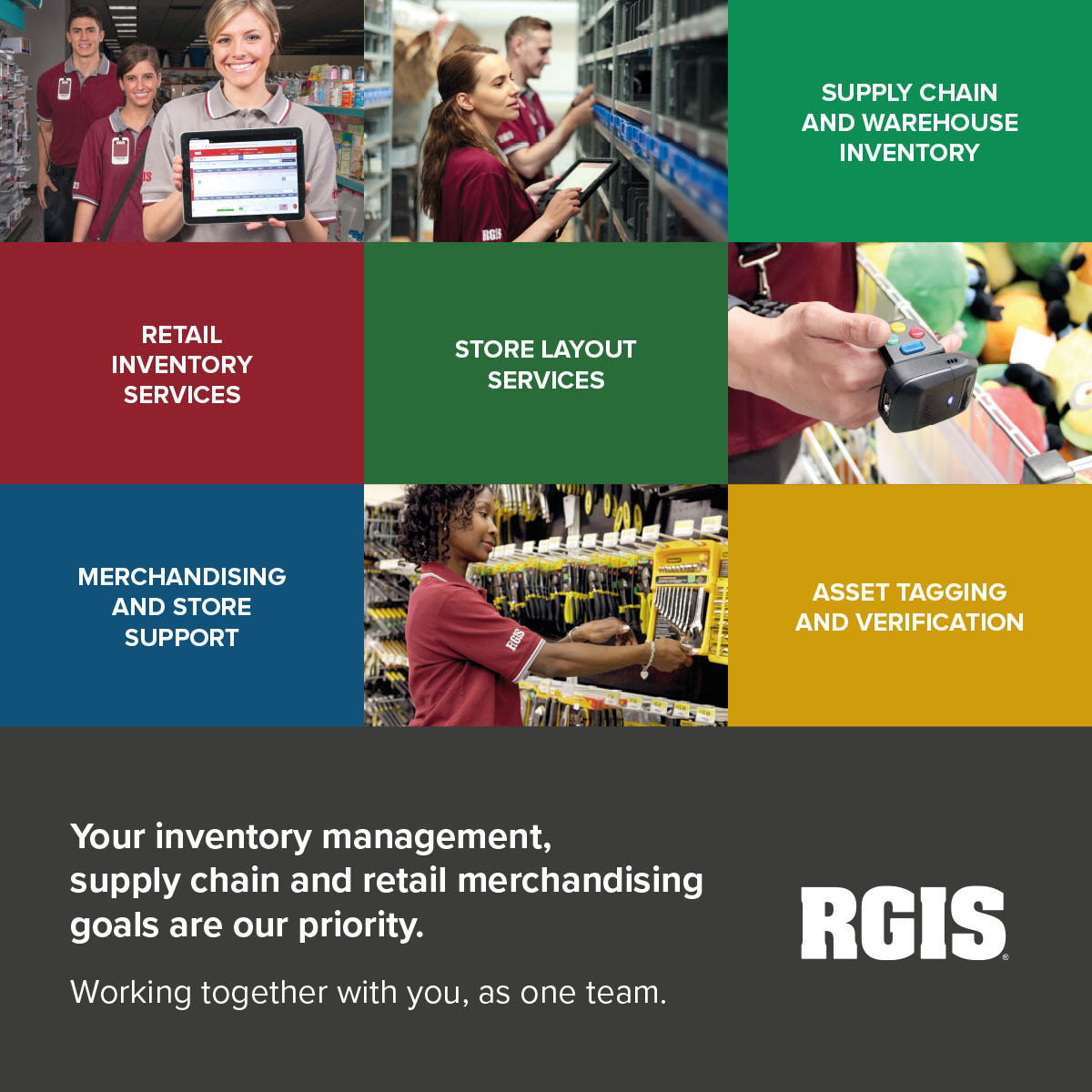 RGIS_Intl's tweet photo. 📦 Enhance your retail operations with RGIS! Our expert team is dedicated to supporting your inventory management, supply chain, and retail merchandising needs. https://t.co/k9FiKb09Ec #InventoryManagement #RetailServices #SupplyChain #Merchandising #AssetTagging #StoreSupport https://t.co/crobyWeFE8