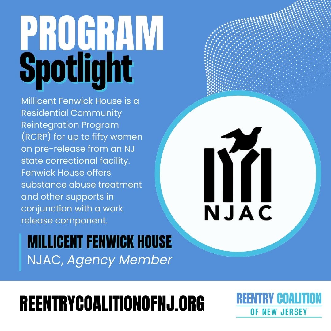 ReentryCoNJ's tweet image. #ProgramSpotlight: Our agency member @NJAC_helps operates the Millicent Fenwick House, a Residential Community Reintegration Program located in Paterson for women offering substance abuse treatment and other supportive programs, in conjunction with a work release component.