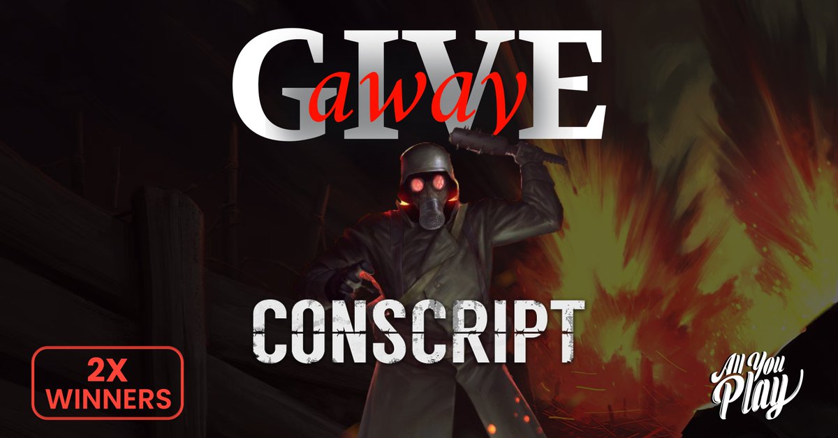 We’re giving away 2 Steam keys for the newly released game, CONSCRIPT! 🚀

This survival horror game is already creating a buzz, and now you have a chance to play it for free! 

🧟‍♂️ How to enter:

- Follow us!
- Tag your gaming buddy!
- Like and repost this post!