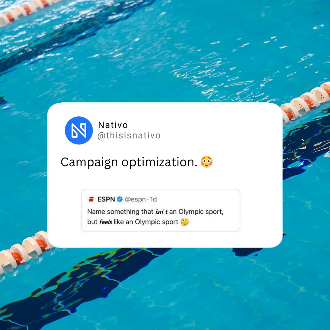 For some, campaign optimization could feel like an Olympic sport, but with Nativo, brands can win gold 🏅 and drive 3x more engagement, boost performance, and drive action with engaging content formats, all without cookies.  Learn more: bit.ly/4fumV1f