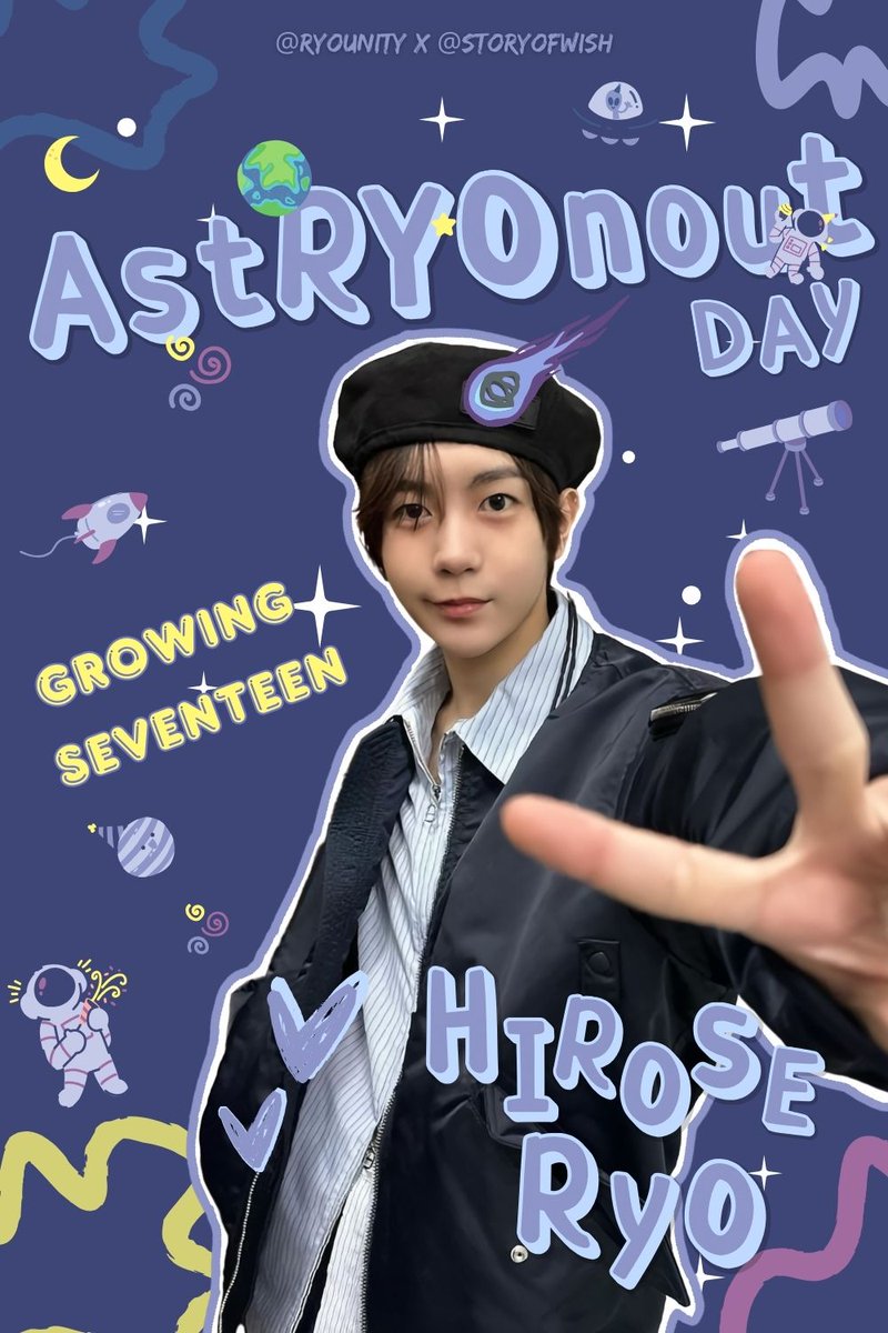 ️ ️
️ ️๋࣭⭑ 𝗔𝗦𝗧𝗥͟𝗬͟𝗢𝗡𝗢𝗨𝗧 𝗗𝗔𝗬 is coming for Hirose Ryo! Give him lots of attention on his birthday. We should all celebrate merrily and give him many things that can be remembered throughout his life. A few nice words on his birthday and let's have some fun.
️ ️