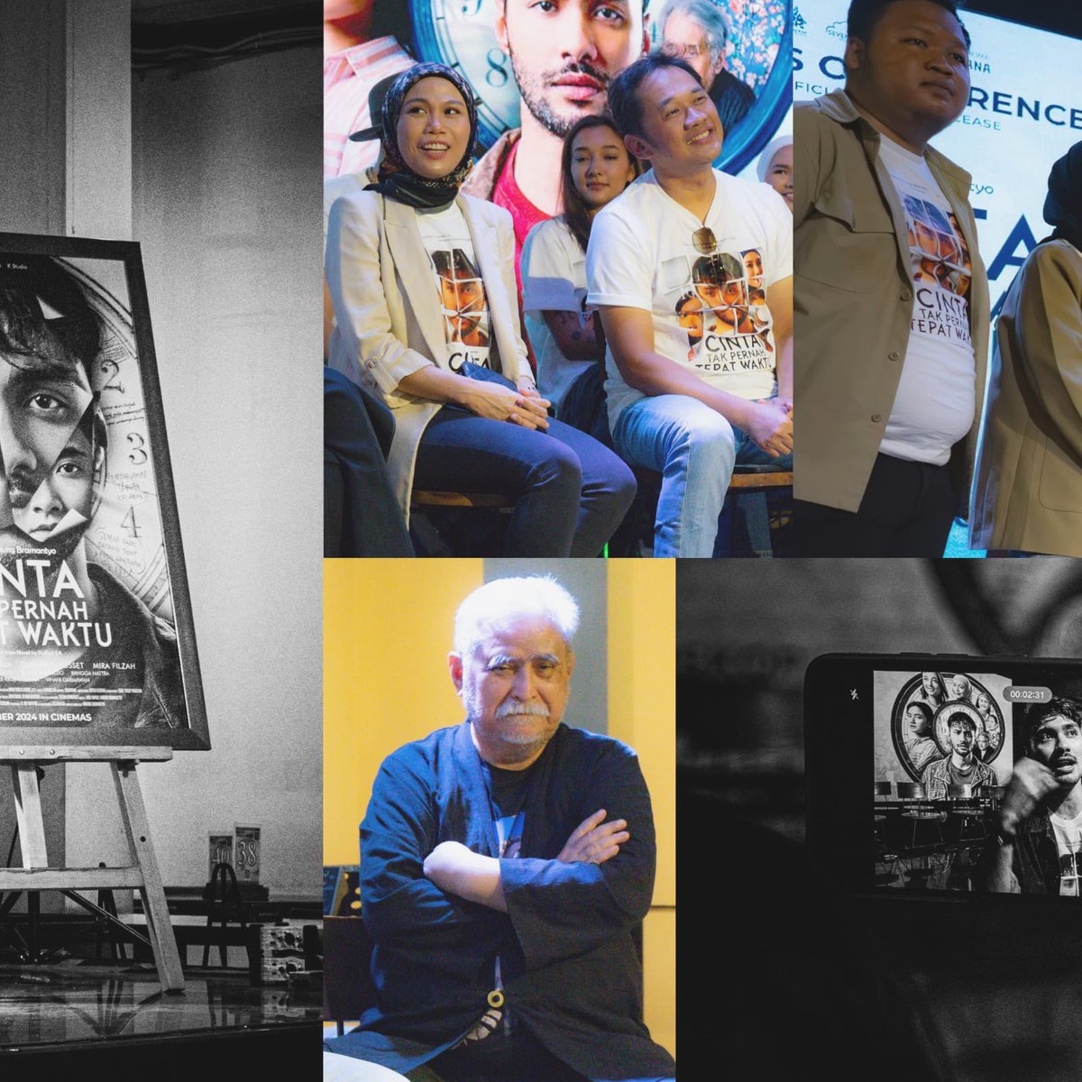 Terima kasih kepada seluruh teman-teman yang sudah hadir dalam perilisan official poster Cinta Tak Pernah Tepat Waktu.

Sang waktu kini akan selalu mengawasiku dan akan terus menjadi saksi dalam percintaan yang tak selalu sesuai keinginanku.

#filmCTPTW
#CintaTakPernahTepatWaktu