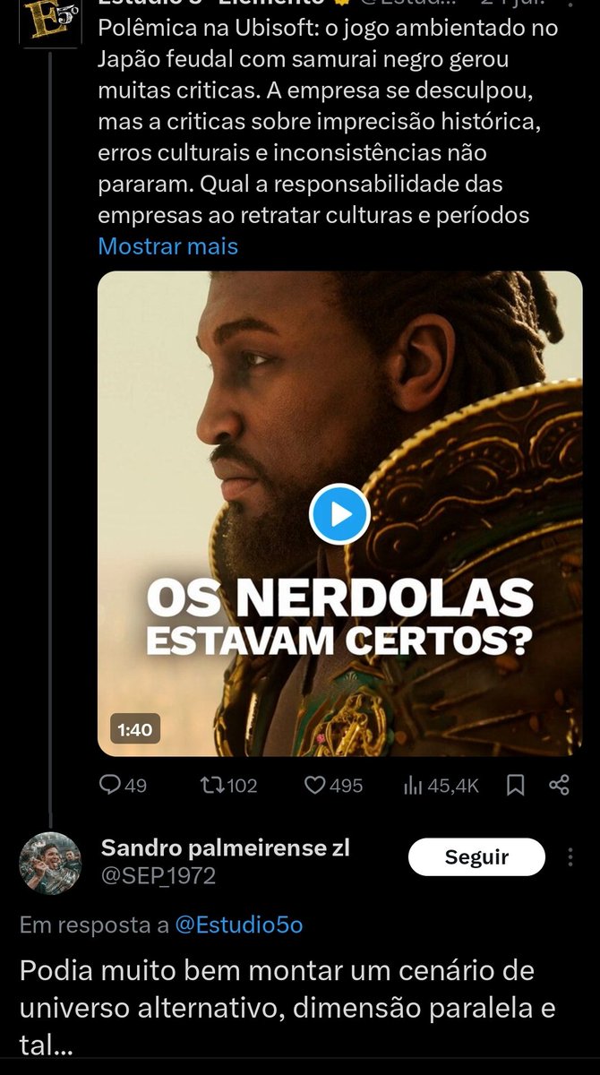 kimblepr's tweet image. Os últimos dois jogos foram sobre meio aliens que receberam a memória de colonizadores aliens de uma civilização avançada e desconhecida hj, como uma forma desses aliens escaparem de um evento apocalíptico.
Exatamente como aconteceu no nosso universo.