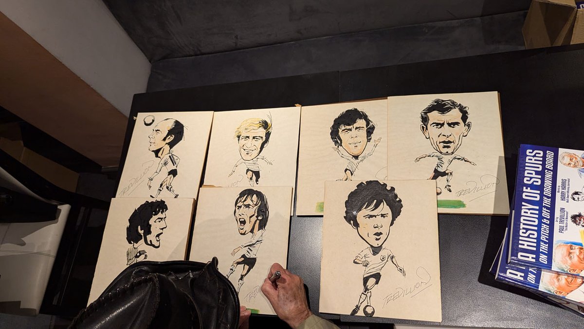 Paul Trevillion (@paultrevillion) on Twitter photo DYNAMITE night last night at 'A History of Spurs' book signing at the fabulous KIKI bistro in Sunningdale. SPURS LEGENDS <a href="/GlennHoddle/">Glenn Hoddle</a> and <a href="/MartinChivers9/">Martin Chivers</a> MADE MY NIGHT! Biggest surprise, Chivers fetched in his Trevillion Spurs drawings of 50 years ago. @empire <a href="/FLegends100/">@footielegends100</a> DYNAMITE night last night at 'A History of Spurs' book signing at the fabulous KIKI bistro in Sunningdale. SPURS LEGENDS <a href="/GlennHoddle/">Glenn Hoddle</a> and <a href="/MartinChivers9/">Martin Chivers</a> MADE MY NIGHT! Biggest surprise, Chivers fetched in his Trevillion Spurs drawings of 50 years ago. @empire <a href="/FLegends100/">@footielegends100</a>