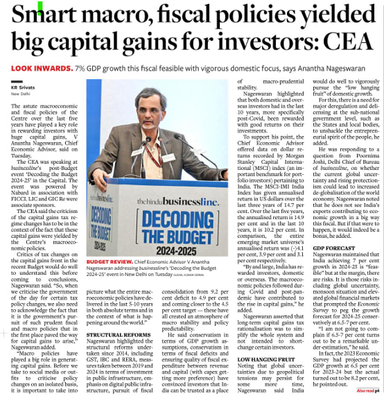 Stocks_Cg's tweet image. Reforms Push leading to Higher EPS &amp;amp; Market Cap

Policy Impact: Astute macroeconomic and fiscal policies over the past 5 years have driven significant capital gains for investors.

#GDP #Growth #IndianReforms 

Thread 🧵