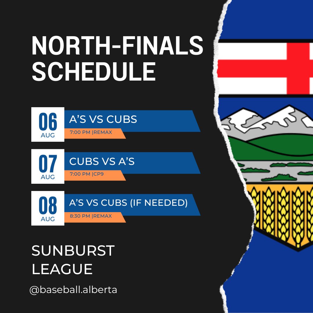 sunburstleague's tweet photo. 2024 Playoff Schedule https://t.co/neTxHPce0L