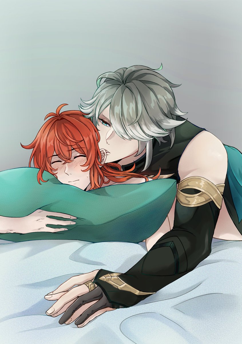 shr1mpu_'s tweet photo. ⎯ Tease.
#Hailuc #Thamluc #Alhaitham #Diluc #原神 #Genshin_Impact https://t.co/SnlLrSaDgg