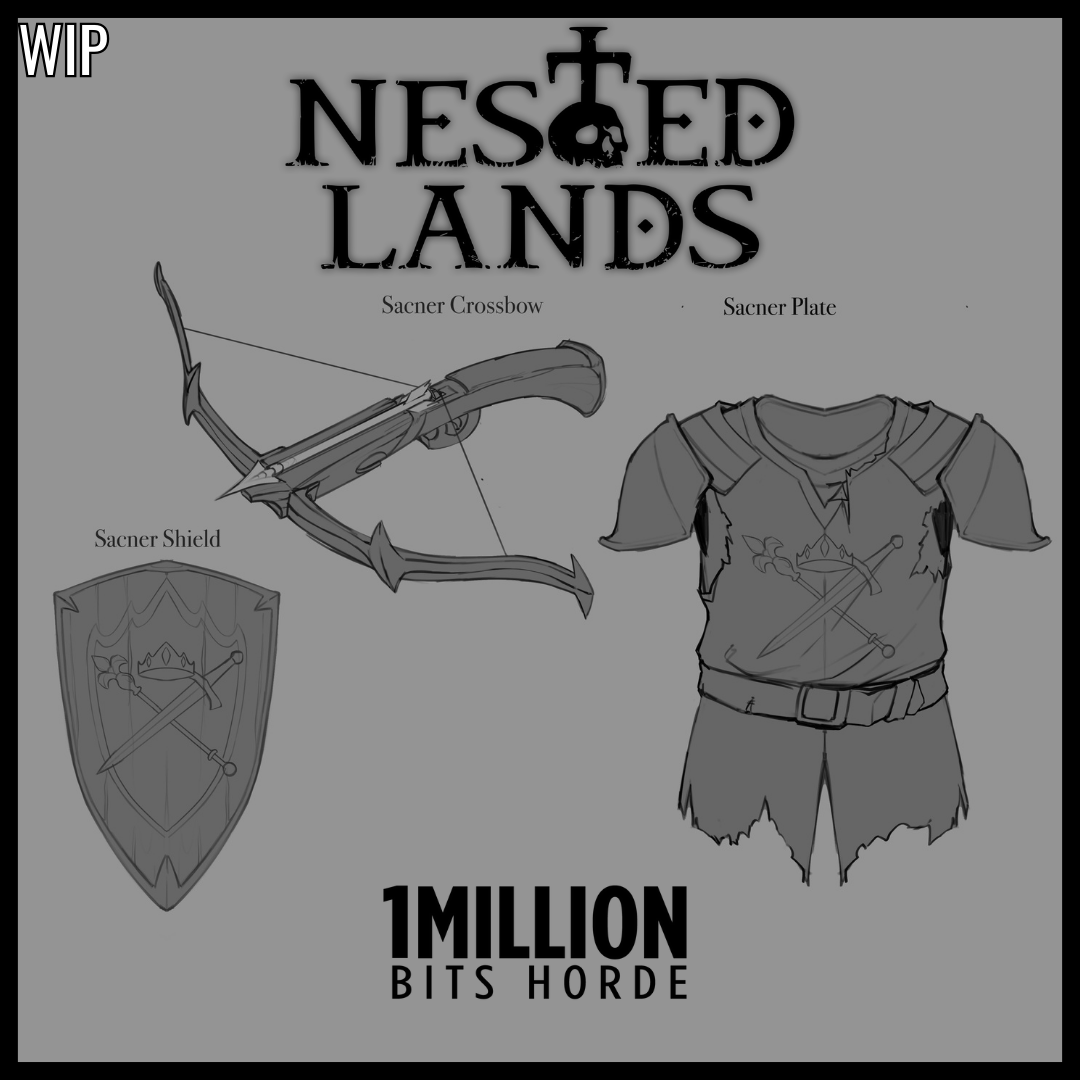 1mbitshorde's tweet image. As development of Nested Lands continues, we are creating more and more lore-rlated itens, which will breathe new life into this world! 💀

Here are the concepts for itens related to Sacner, one of the two main kingdoms in the history of the game!👑⚔️

#gamedev  #nestedlands