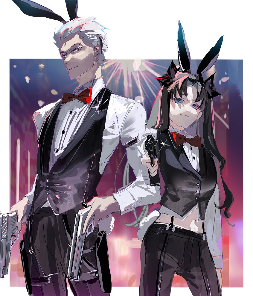 不審者撃退できるタイプのバニーx2