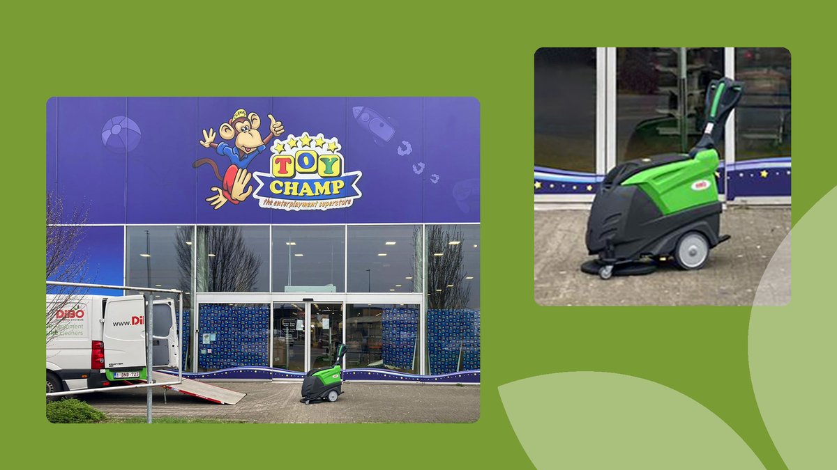 🧼✨ DiBO schrobzuigers laten de winkelvloeren van   ToyChamp blinken! ✨🧼
 
DiBO heeft onlangs 9 gloednieuwe DiBO schrobzuigmachines geleverd aan speelgoedwinkelketen ToyChamp 🧸 - bit.ly/3Wyeh9k
  
#Schoonmaak #scrubbers #DiBOCleaningSystems #thegreenpower💚💪