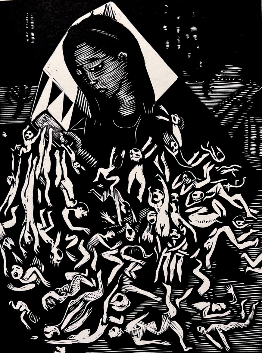 bodleianlibs's tweet photo. Early printed editions of Dante’s Divine Comedy are experimental in their visual form. The Taylor Institution Library collaborated with artist-printmaker, Wuon-Gean Ho, to explore these ancient books and create a new series of prints. Read the blog: https://t.co/kmbXqECYx2 https://t.co/uVLc6brfSB