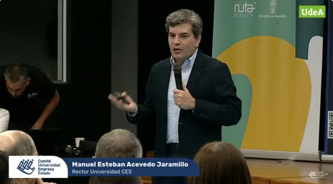 <a href="/GrupoEnergiaBog/">MegoEHT</a> <a href="/juanortega3/">Juan Ricardo</a> <a href="/johnarboleda63/">John Jairo Arboleda</a> <a href="/UniversidadCES/">Universidad CES</a> 👉 «El mejor escenario de formación, presente y futuro, es la empresa. El mejor escenario de formación, presente y futuro, es la práctica. Tenemos que aprender a combinar los escenarios de formación con el empresarial», Manuel Esteban, rector de la <a href="/UniversidadCES/">Universidad CES</a>