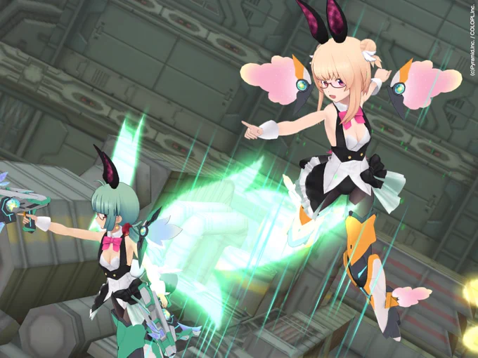 かわいいバニーさん達がヴァイス相手に大暴れ!#バニーの日 #アリスギア #バトガ 