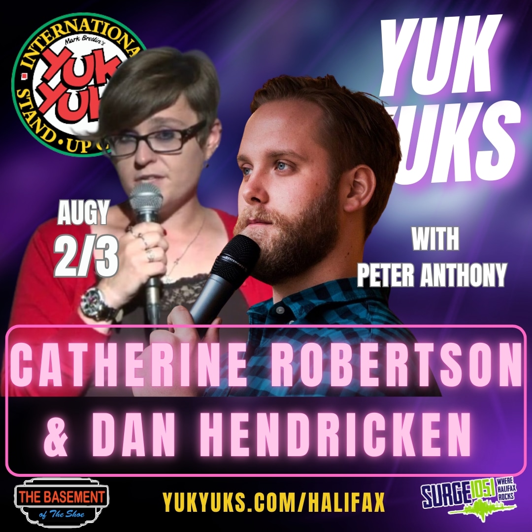 TONIGHT! It's a co-feature weekend with <a href="/DanHendricken/">Dan Hendricken</a> and <a href="/crobertson/">Catherine Robertson</a> at <a href="/yukyuks/">Yuk Yuk's</a> in the <a href="/EconomyShoeShop/">Economy Shoe Shop</a> with <a href="/peterisfunny/">Peter Anthony</a>! 

yukyuks.com/Halifax for tix!