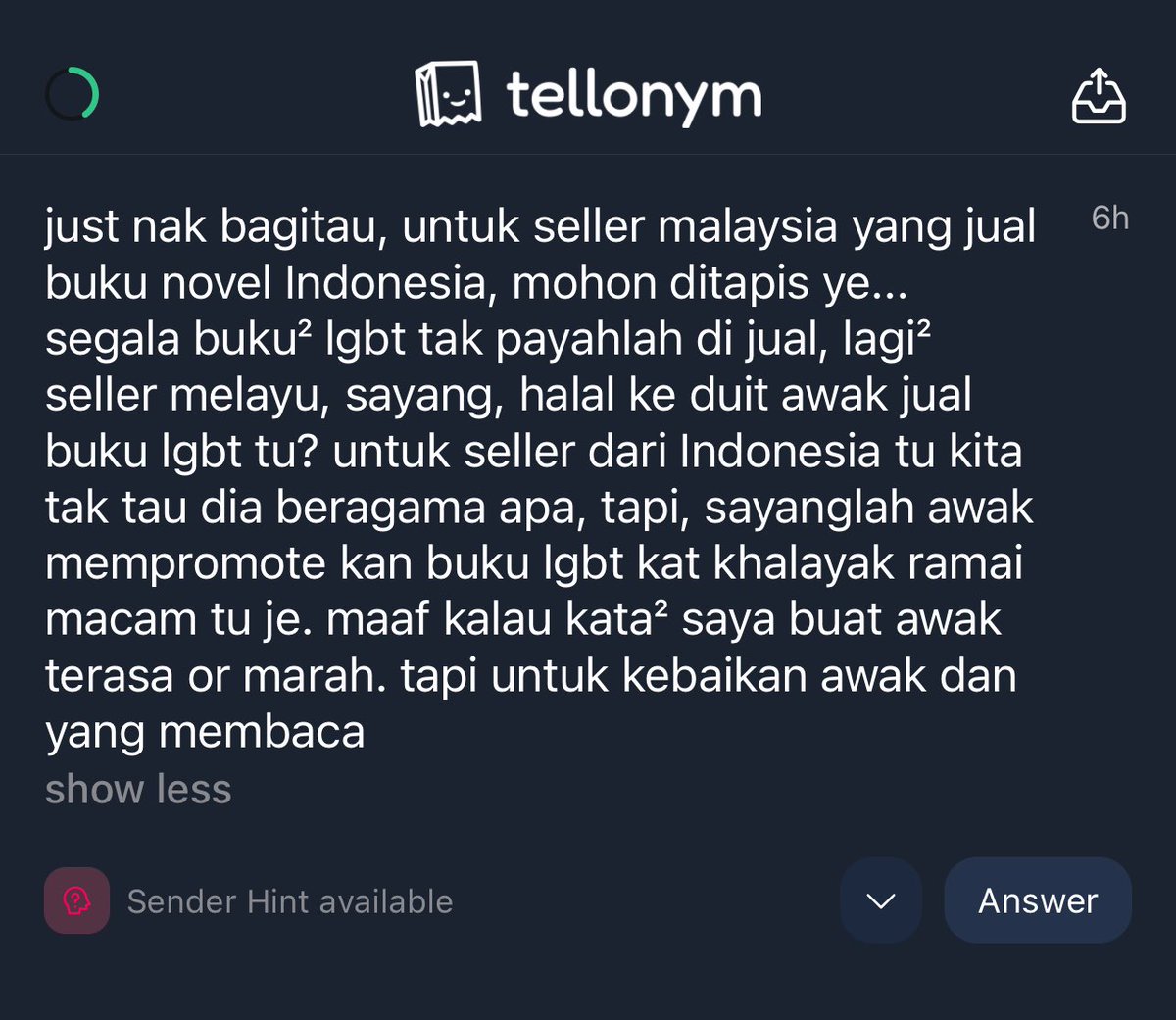 Novel apa? Spill tajuk supaya orang lain tahu dan lebih alert.