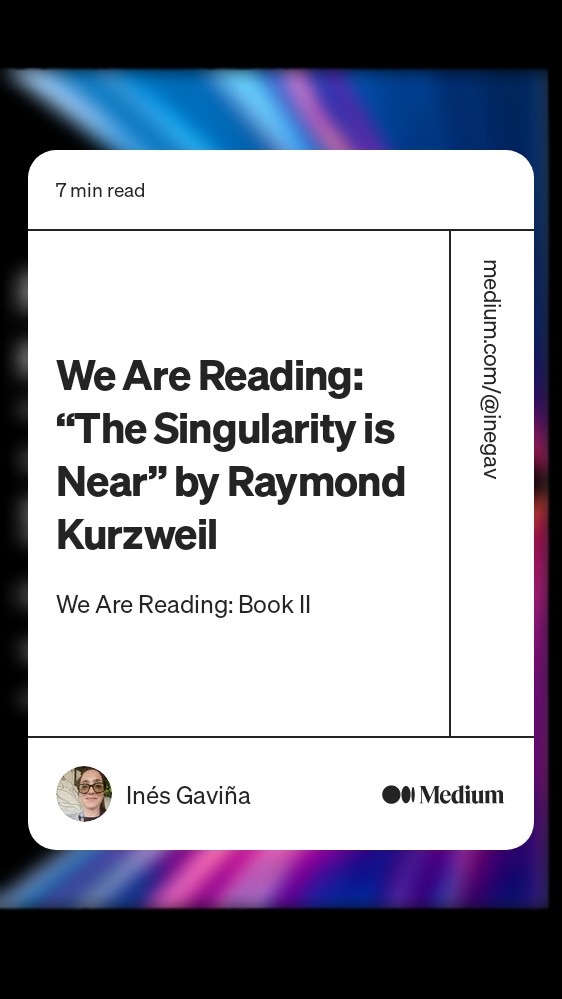 inegava1's tweet image. Join us while reading Kurzweil’s techno-optimistic futuristic vision when humans transcend biology and the Singularity will wake up the Universe and entire Cosmos
@SNET_Ambassador brings the #SingularityNET Community closer through the joy of reading ✨
 medium.com/singularitynet…