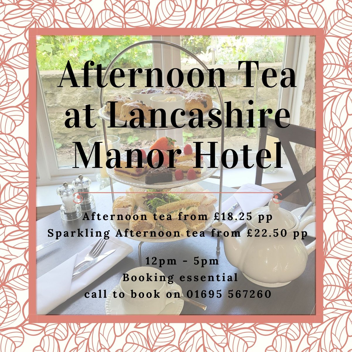 Lancashire Manor (@lancashiremanor) on Twitter photo Afternoon Tea available to book for Sundays 12pm -5pm.
Booking essential call 01695 567260 or emailreception@lancashiremanorhotel.com Afternoon Tea available to book for Sundays 12pm -5pm.
Booking essential call 01695 567260 or emailreception@lancashiremanorhotel.com