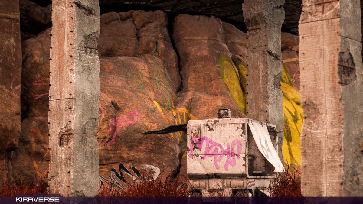 We aim for immersive experiences; look out for
structures like these weathered concrete pillars and
rocks with graffiti you might recognize in upcoming maps.

▶️ Season 2 loading...⌛️