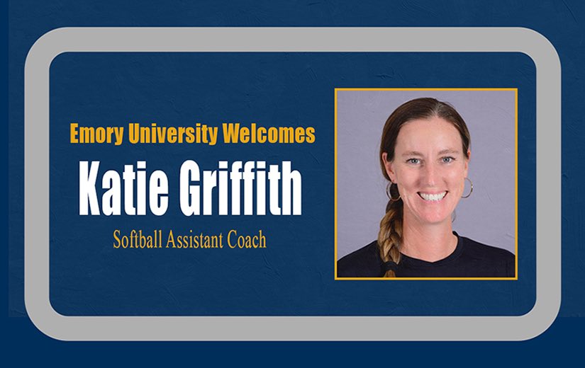 Emory Softball Adds Katie Griffith to Coaching Staff 

emoryathletics.com/news/2024/8/2/…

#FlyHigher