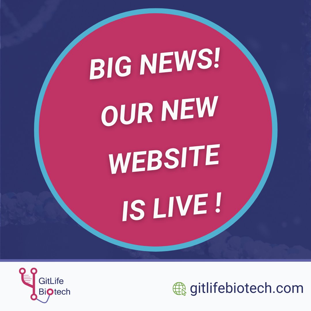 🚀Check out our new site at gitlifebiotech.com
Discover:
📑 Our technology
📝 Blogs &amp; resources
📱 User-friendly design
👥 Team profiles
🌍 Vision &amp; mission

#NewWebsite #Biotech #Innovation #GitLifeBiotech #EngineeringBiology #SynBio