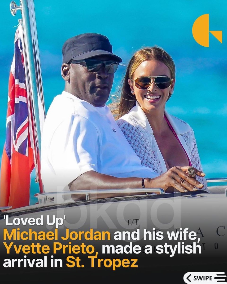 ESPNsavages's tweet photo. Michael Jordan was seen enjoying the French sunshine with his wife, Yvette Prieto📷:
@backgrid_usa https://t.co/o11tq2jqjD