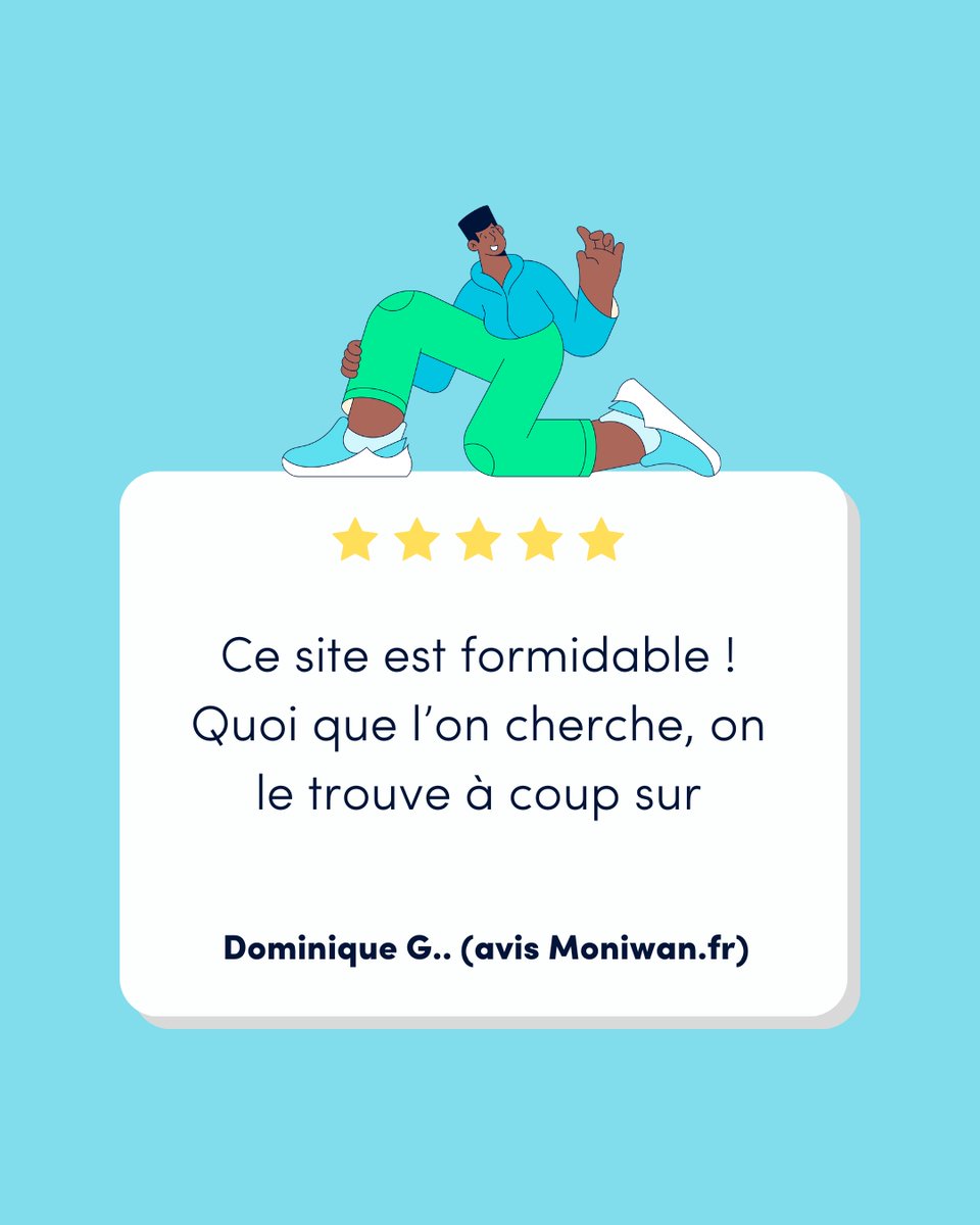 Vos retours nous enchantent !
Vous êtes nos meilleurs ambassadeurs quand vous êtes satisfaits.
💛Merci pour votre confiance🫶
Besoin d'aide ? Prenez RDV sur notre site ou par téléphone !💛😊
#Moniwan #AvisClient