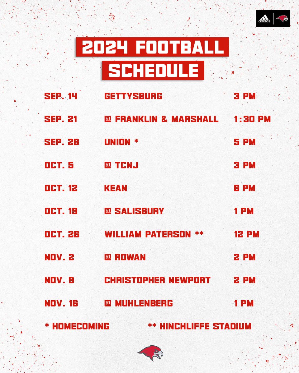 Montclair State Athletics (@msuredhawks) on Twitter photo THAT TIME OF YEAR 🍂
Revealing the 2024 Football Schedule! 🏈
<a href="/montclairstateu/">Montclair State University</a> | #ComeFlyWithUs THAT TIME OF YEAR 🍂
Revealing the 2024 Football Schedule! 🏈
<a href="/montclairstateu/">Montclair State University</a> | #ComeFlyWithUs