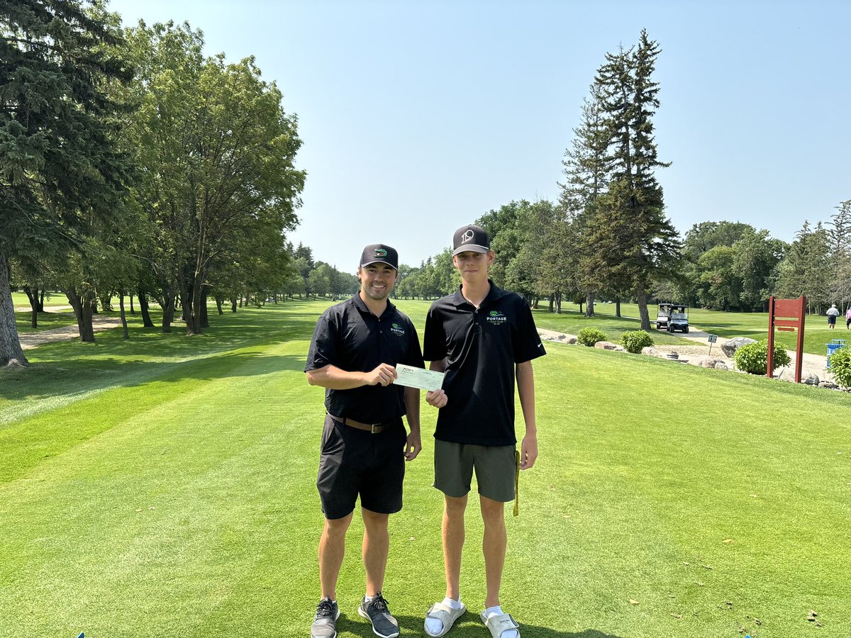 We’re thrilled to support Carson Inman with a $1,000 cheque as he heads to Nationals on August 10th in Innisfail, Alberta! Carson will be representing Team Manitoba as he competes amongst Canada’s top juniors. 

<a href="/golf_manitoba/">Golf Manitoba</a> <a href="/GolfCanada/">Golf Canada</a> 

#TheKidCanPlay #GolfMB #GolfCanada